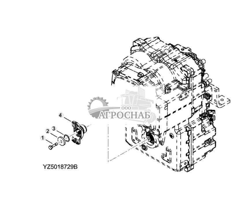 TRANSMISSION 8C YOKE GROUP (INPUT) 